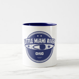 Little Miami River Ohio Kayaking Two-Tone Coffee Mug
