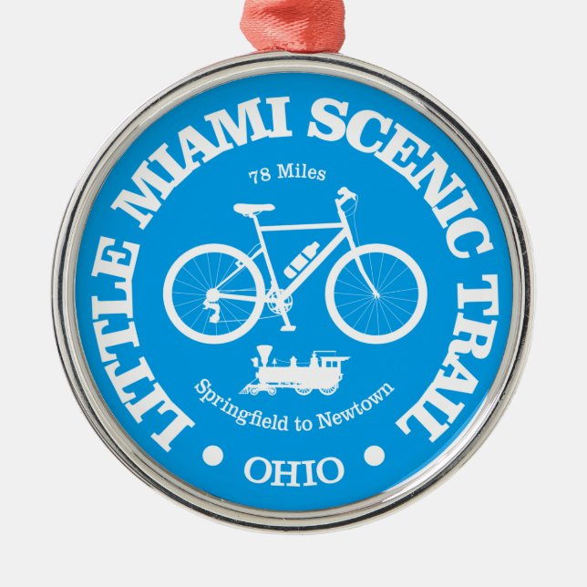 Little Miami Scenic Trail (cycling) Metal Ornament (Front)