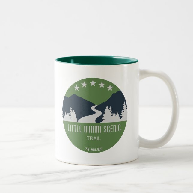 Little Miami Scenic Trail Two-Tone Coffee Mug (Right)