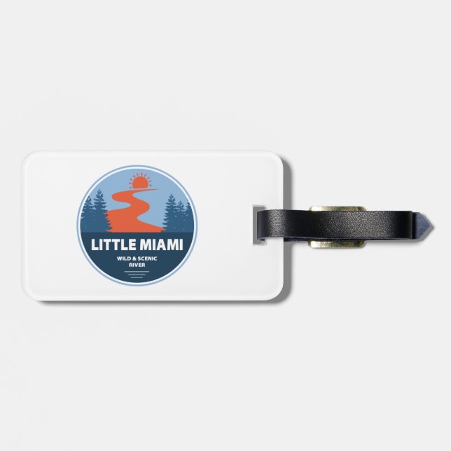 Little Miami Wild And Scenic River Luggage Tag (Back Horizontal)