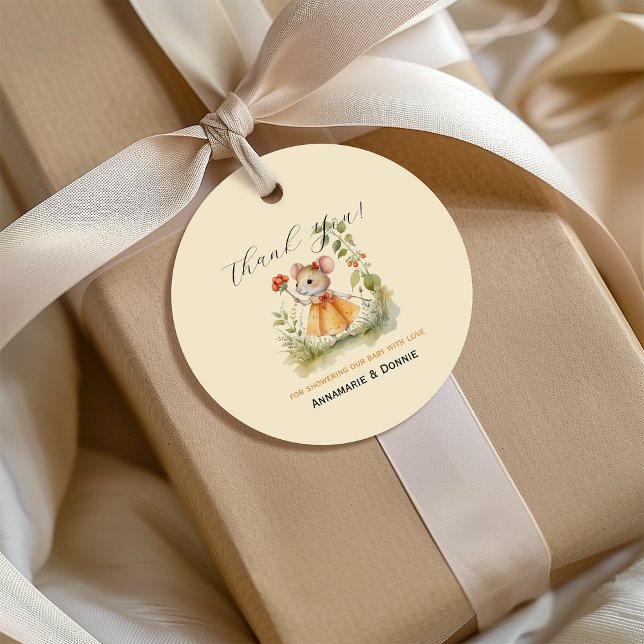 Little Mice Baby Shower | Favour Tags (Creator Uploaded)