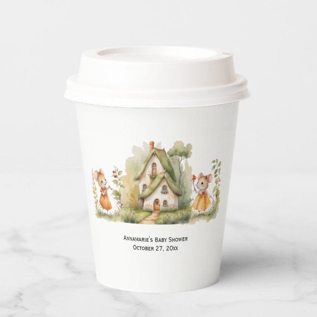 Little Mice Baby Shower |  Paper Cups (Front)