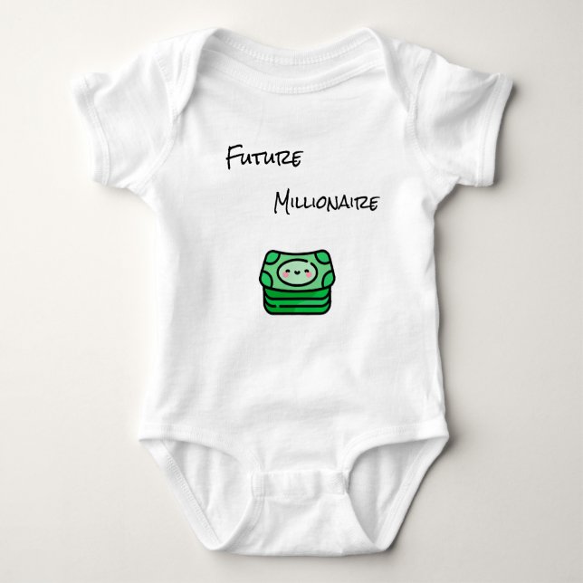 little Millionaire  Baby Bodysuit (Front)