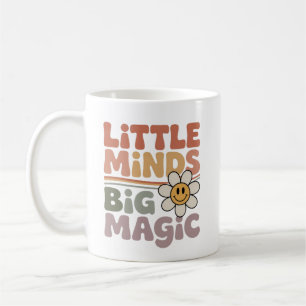 Little Minds Big Dreams Retro Teacher Quote Coffee Mug