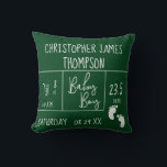 "Little Miracle: Personalised Baby Boy Photo Throw Cushion<br><div class="desc">Welcome the newest addition to your family with the "Little Miracle" Personalised Baby Boy Photo Throw Pillow. This custom pillow beautifully showcases your baby boy's photo on one side, while the other side features an elegant and modern mix of typography detailing his full name, birth date, weight, length, and time...</div>