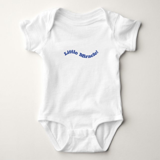 Little Miracle Quote Baby Romper Bodysuit (Front)