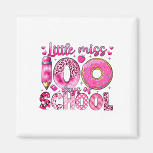 Little Miss 100 Days Of School Girls 100th Day Of  Magnet