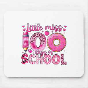 Little Miss 100 Days Of School Girls 100th Day Of Mouse Pad