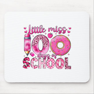 Little Miss 100 Days Of School Girls 100th Day Of  Mouse Pad
