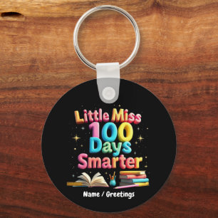 Little Miss 100 Days Smarter Celebrate 100 Days Key Ring
