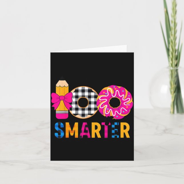 Little Miss 100 Days Smarter Celebration 100 Days  Card (Front)