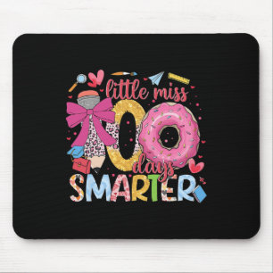 Little Miss 100 Days Smarter Doughnut Happy 100th Mouse Pad