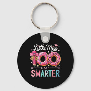 Little Miss 100 Days Smarter Kids Girls 100th Day Key Ring