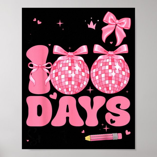 Little Miss 100 Days Smarter Kids Girls 100th Day  Poster (Front)