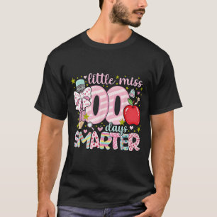 Little Miss 100 Days Smarter Kids Girls 100th Day T-Shirt