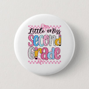 Little Miss 2nd Grade Ck To School Girls Kid Coque 6 Cm Round Badge