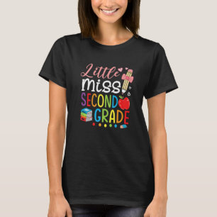 Little Miss 2nd Grade Girls Back To School Team Se T-Shirt