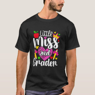 Little Miss 2nd Grader Back To School Teachers Stu T-Shirt
