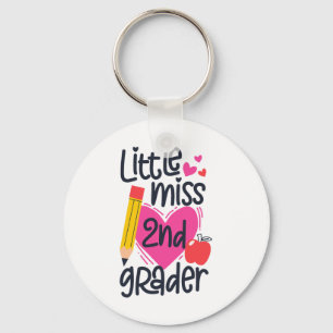 Little Miss 2nd Grader First Day Of Second Grade G Key Ring