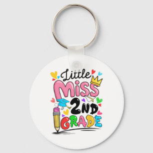 Little Miss 2nd Second Grade Cute Ck To School Key Ring