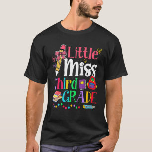 Little Miss 3rd Grade Cutie Back To School Teacher T-Shirt