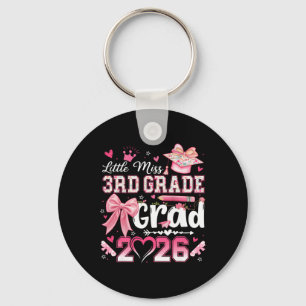 Little Miss 3rd Grade Grad 2026 Girls Kids Graduat Key Ring