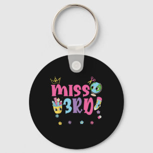 Little Miss 3rd Grader First Day Of School 3rd Gra Key Ring