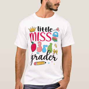 Little Miss 3rd Grader Third Day Of School Third G T-Shirt