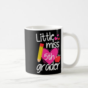 Little Miss 5th Grade First Day Of Hello Fifth Gra Coffee Mug