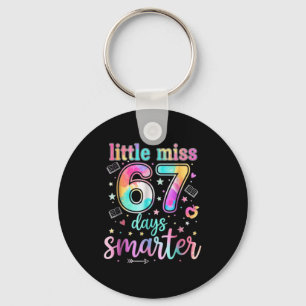 Little Miss 67 Days Smarter 67 Days Of School Six Key Ring