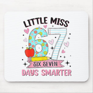 Little Miss 67 Days Smarter Coquette Bow 67th Day Mouse Pad