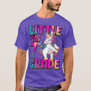 Little Miss 7th Grade Unicorn Back To School 7th G T-Shirt