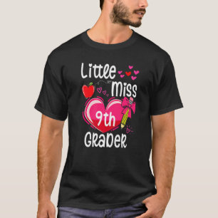Little Miss 9th Grader First Day Of Ninth Grade Gi T-Shirt