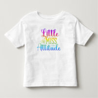 Little Miss Attitude Kids Tees