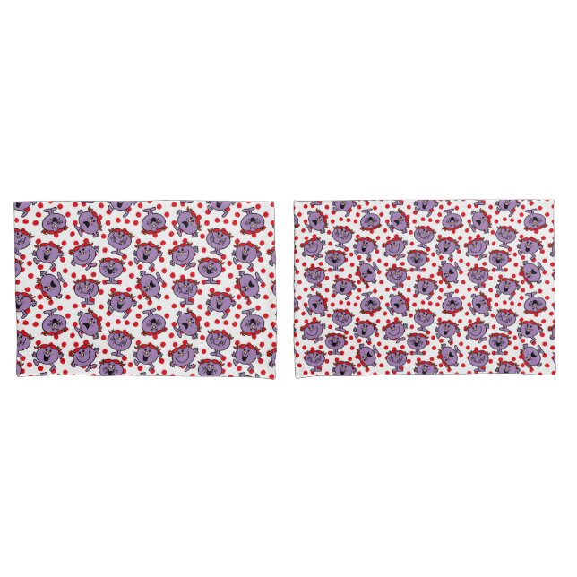 Little Miss Bad | Red Polka Dot Pattern Pillowcase (Front-Set)