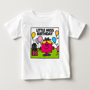 Little Miss Birthday   Presents & Balloons Baby T-Shirt
