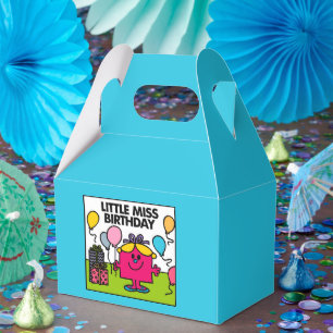 Little Miss Birthday Presents & Balloons Favour Box