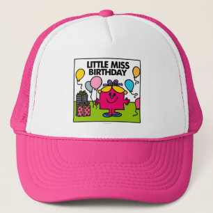 Little Miss Birthday   Presents & Balloons Trucker Hat
