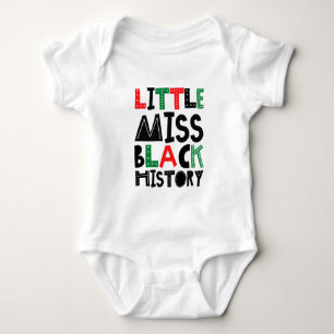 Little Miss Black History Month Baby Bodysuit