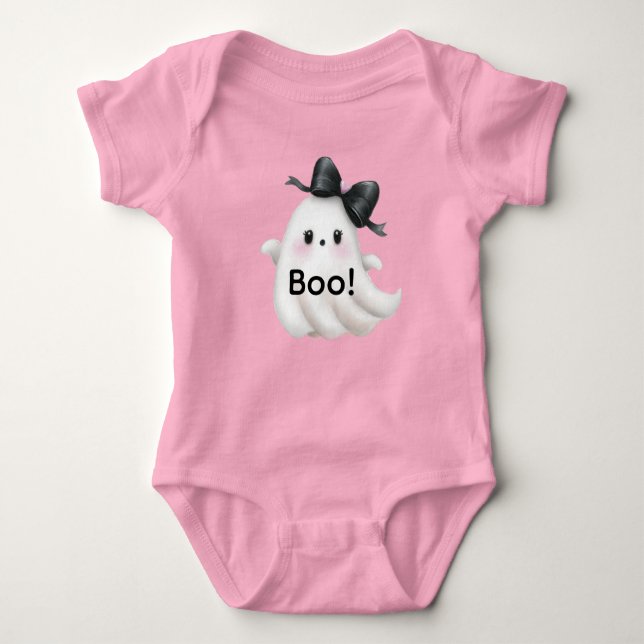 Little Miss Boo Baby Bodysuit (Front)