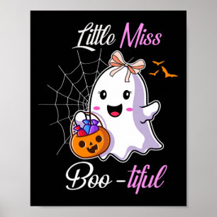 Little Miss Boo-tiful Funny Cute Halloween Costume Poster