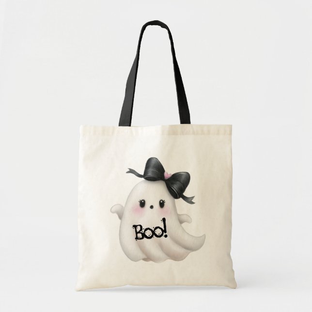 Little Miss Boo Tote Bag (Front)