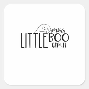 Little Miss Bootiful Retro Classic Square Sticker