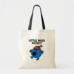 Little Miss Bossy Black Lettering Tote Bag
