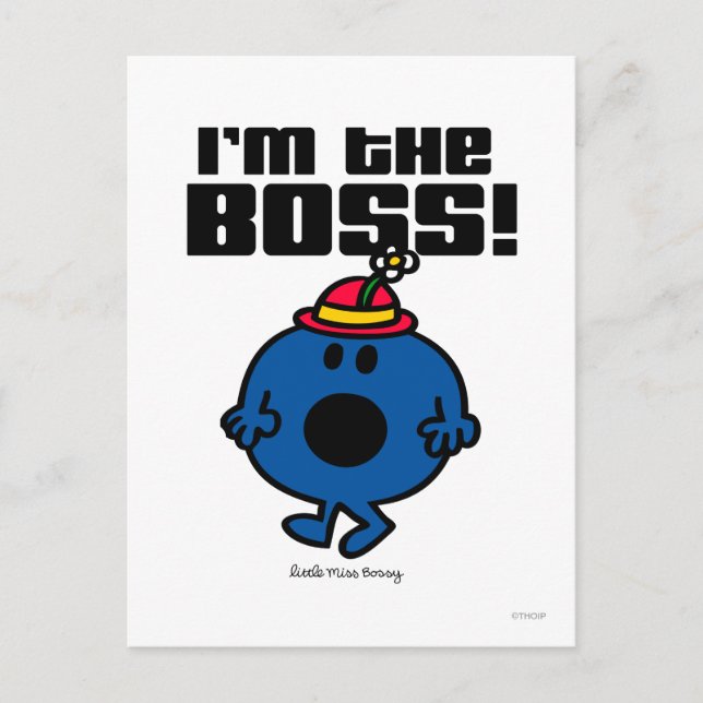 Little Miss Bossy | I'm The Boss Postcard (Front)