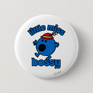 Little Miss Bossy On The Move 6 Cm Round Badge
