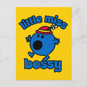 Little Miss Bossy On The Move Postcard