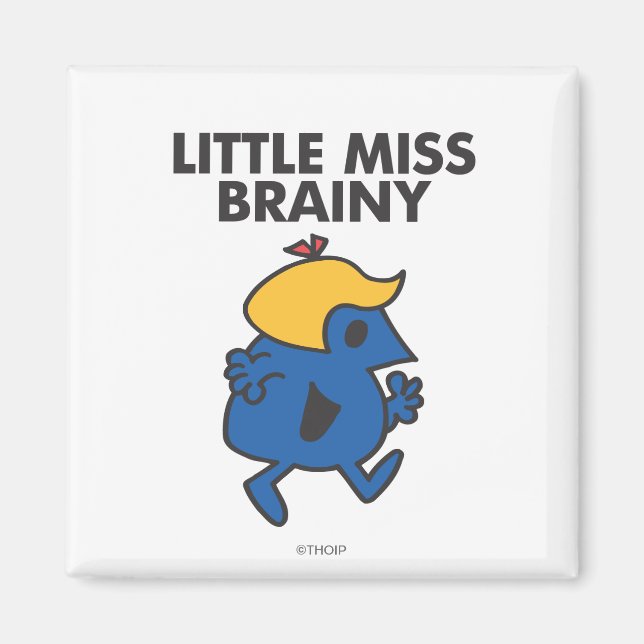 Little Miss Brainy On The Move Magnet (Front)