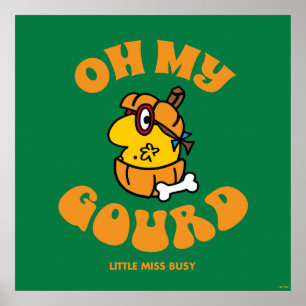 Little Miss Busy Oh My Gourd Halloween Poster