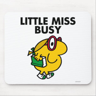 Little Miss Busy   Reading Time Mouse Pad